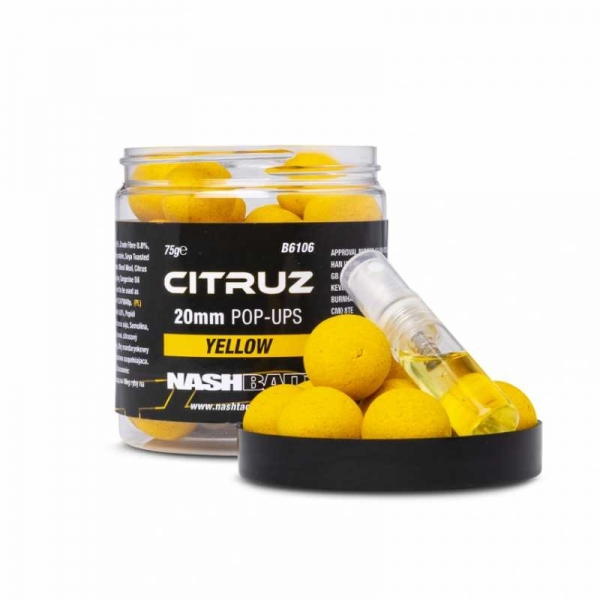 Nash Bait Citruz Pop Ups yellow 20mm